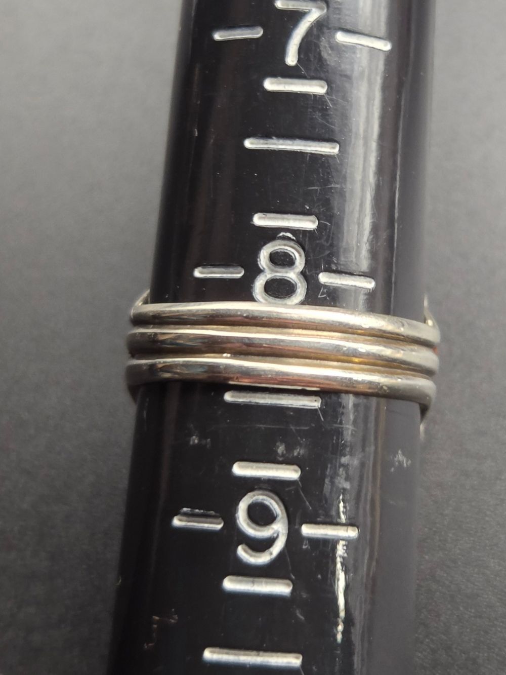 Sterling Silver Turquoise Lapis Opal Spiny Oyster Ring, Feather Mark, Size 8.25 - Picture 3 of 4